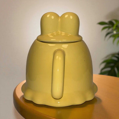 Sugar Snug Ceramic Mug (With Lid) - Yellow