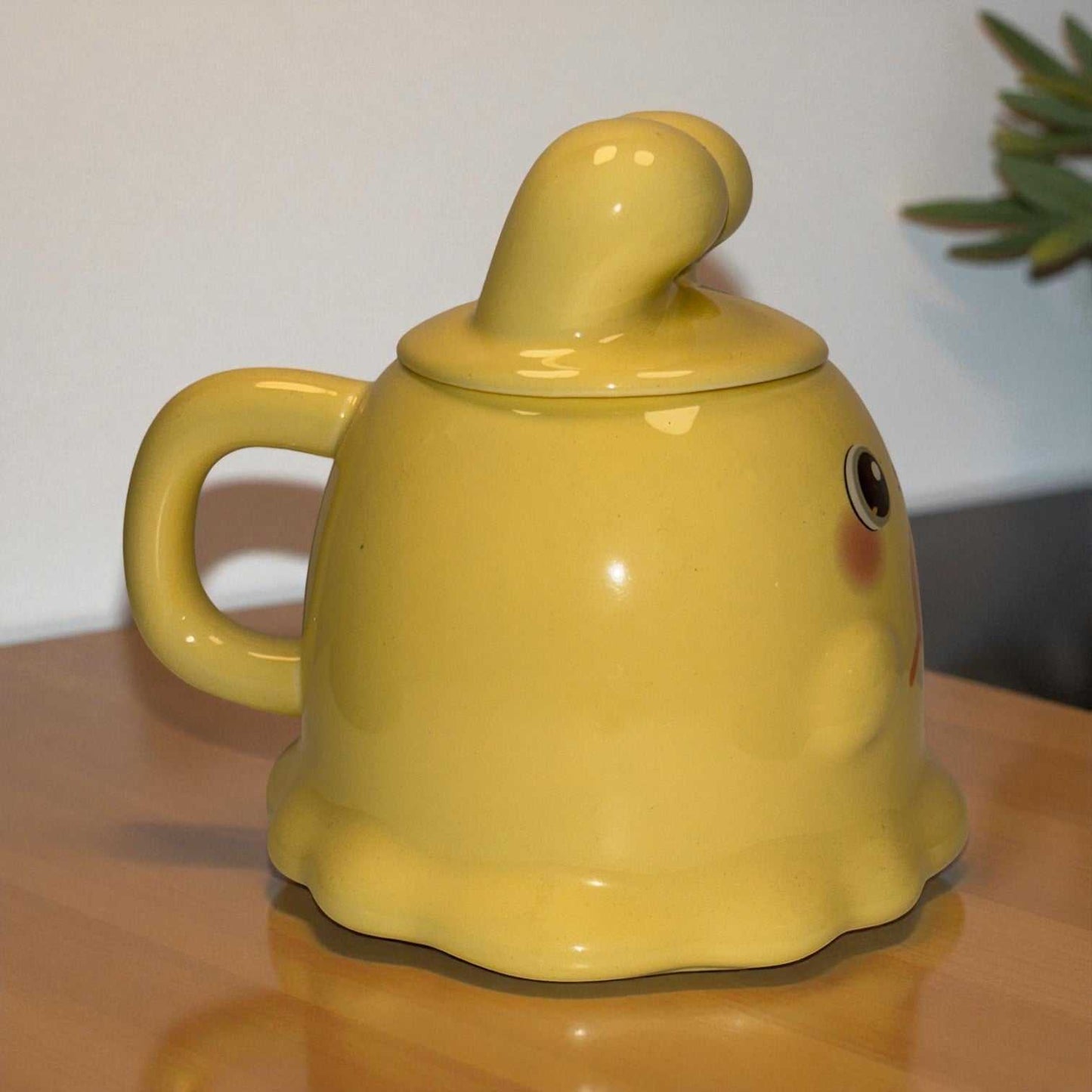 Sugar Snug Ceramic Mug (With Lid) - Yellow