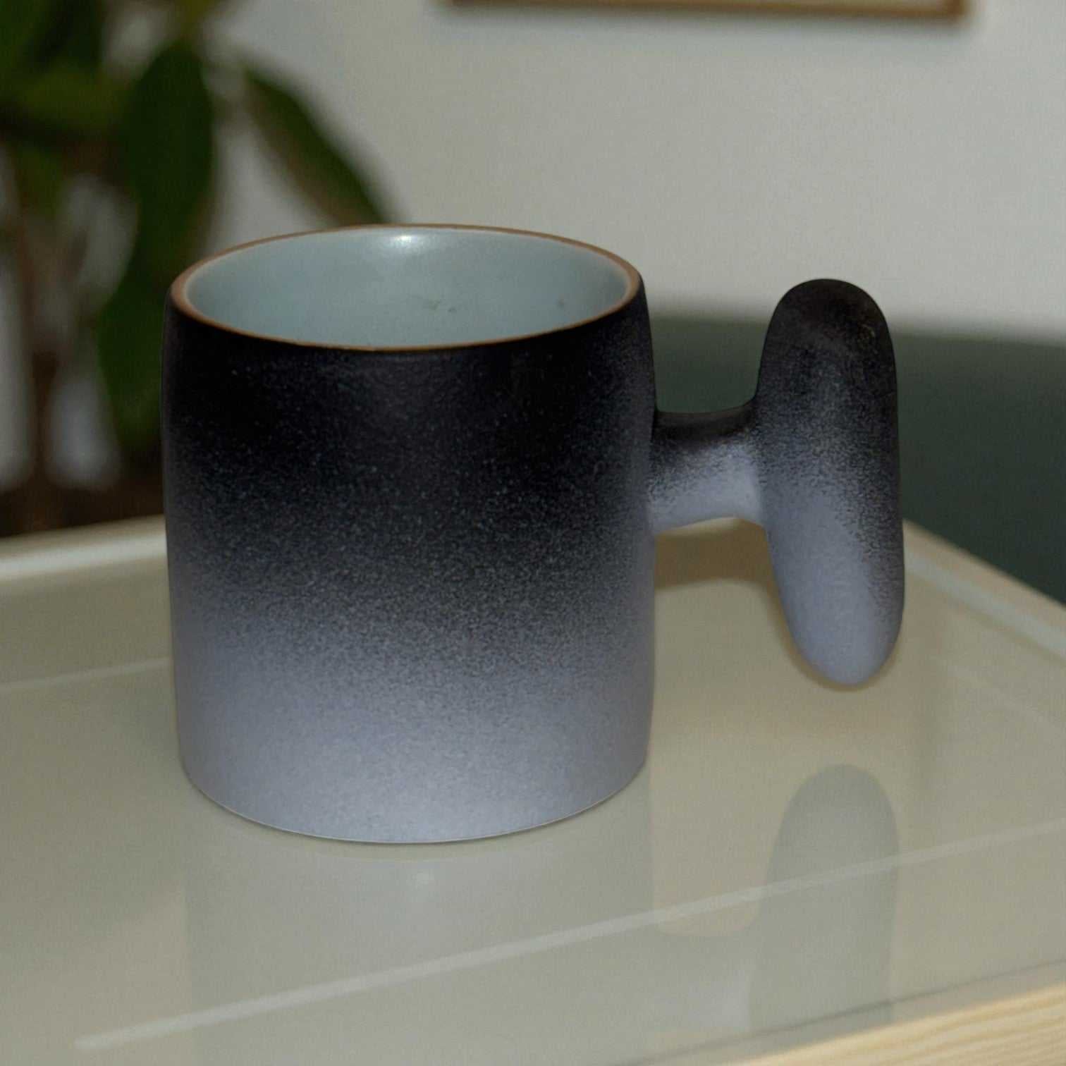 Wabi Fade Demitasse Cup (80 ml Espresso Cup) - Black and White