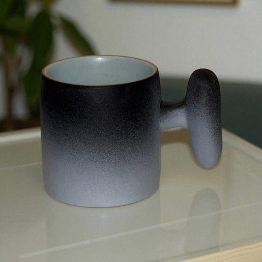 Wabi Fade Demitasse Cup (80 ml Espresso Cup) - Black and White