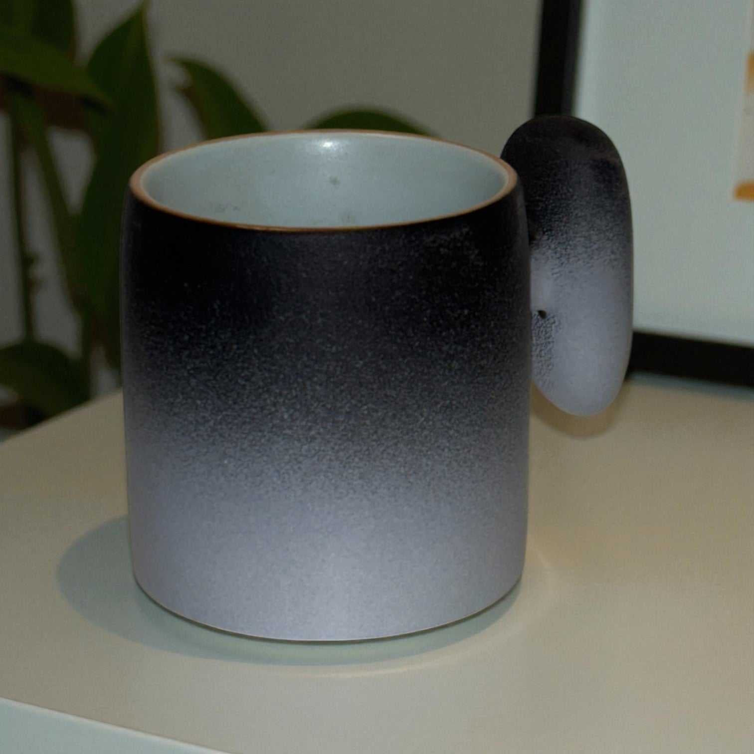 Wabi Fade Demitasse Cup (80 ml Espresso Cup) - Black and White