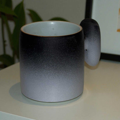 Wabi Fade Demitasse Cup (80 ml Espresso Cup) - Black and White