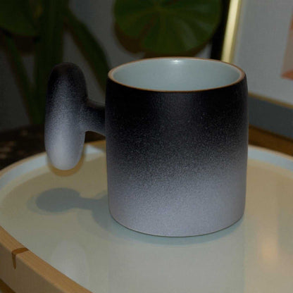 Wabi Fade Demitasse Cup (80 ml Espresso Cup) - Black and White
