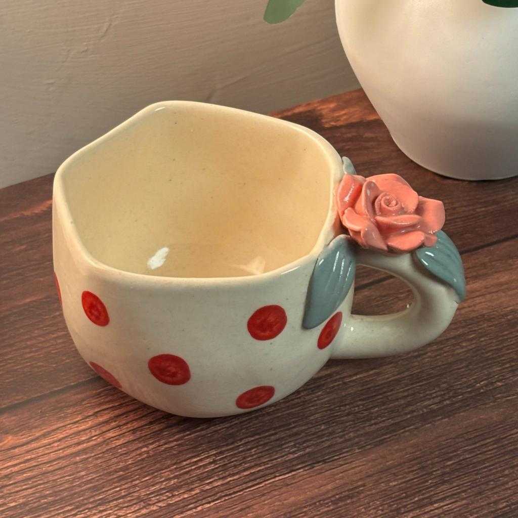 Rosy Dot Ceramic Cup