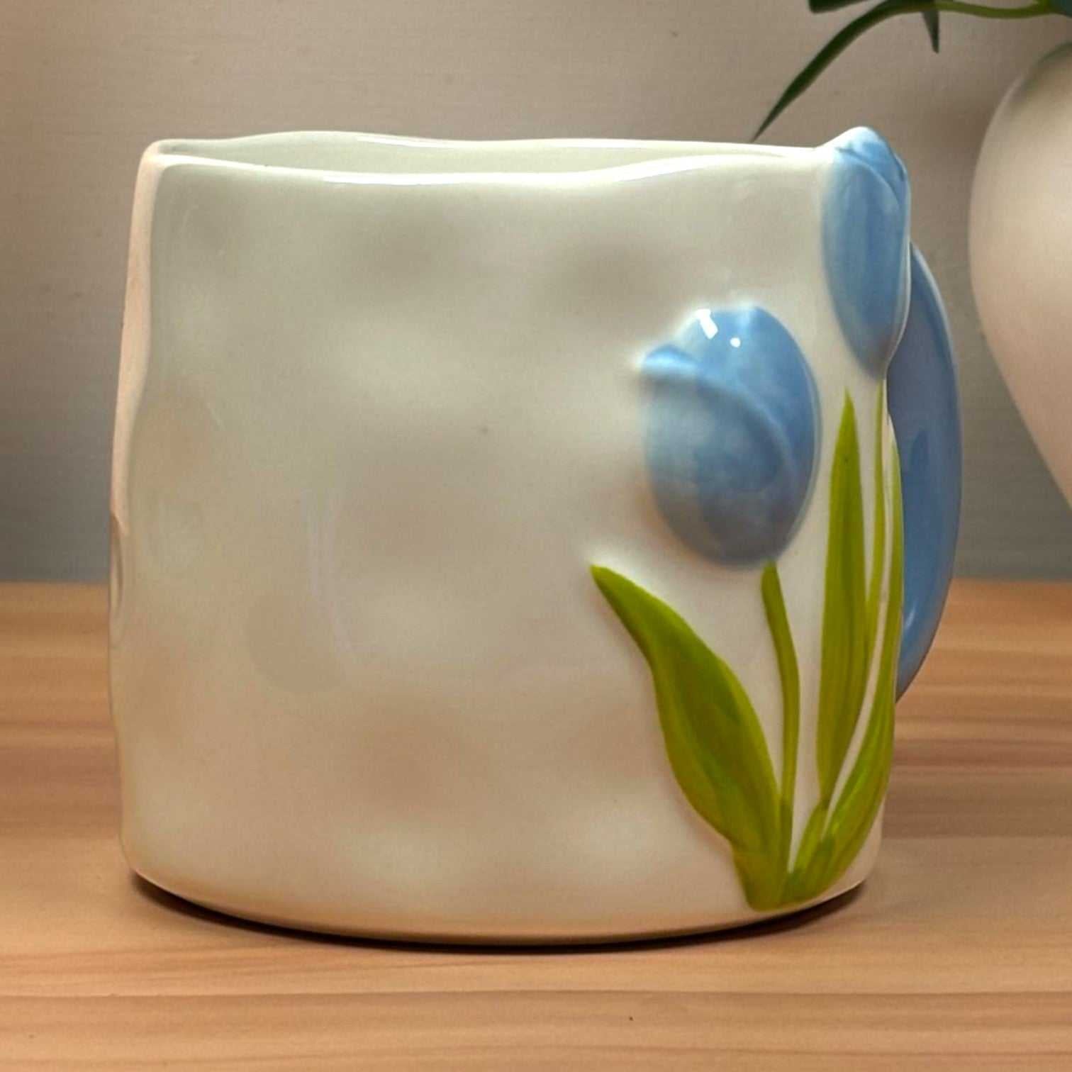 Tulip Meadow Ceramic Mug - Blue