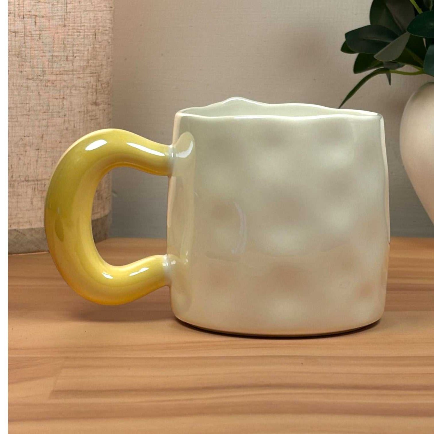 Tulip Meadow Ceramic Mug - Yellow