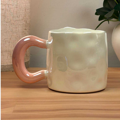 Tulip Meadow Ceramic Mug - Pink