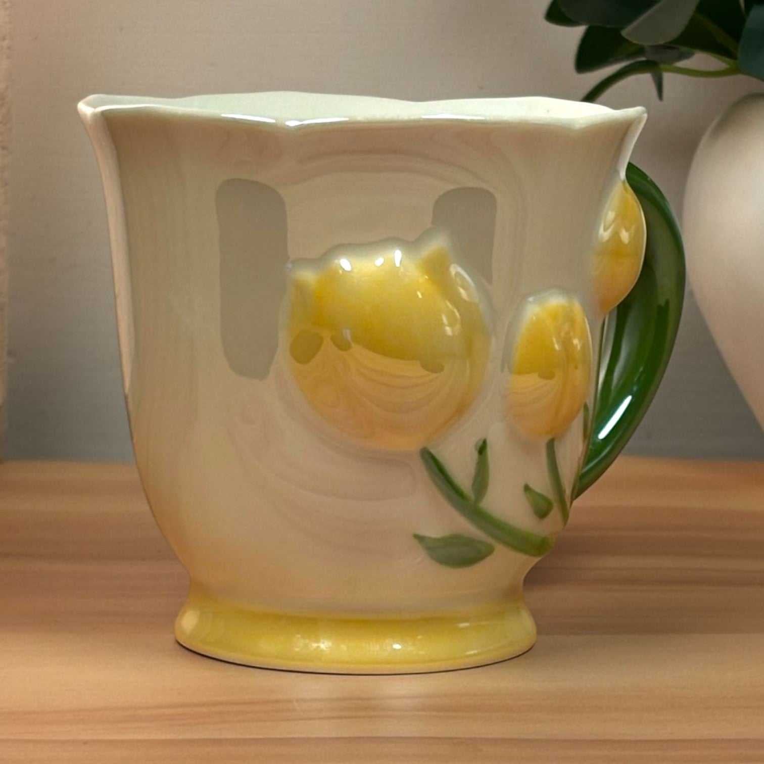 Tulip Buds Ceramic Mug - Yellow