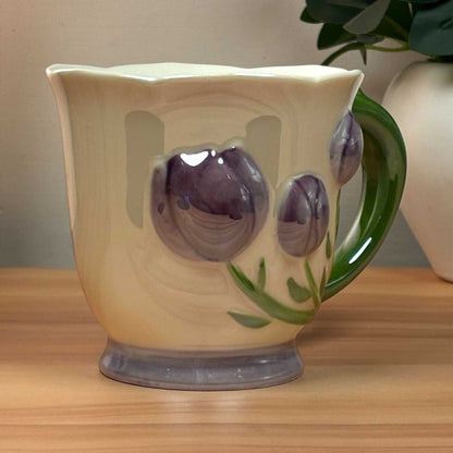 Tulip Buds Ceramic Mug - Violet