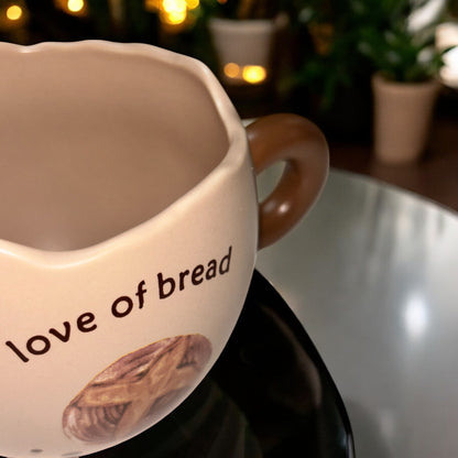 Amber Crust Ceramic Cup (With Spoon)