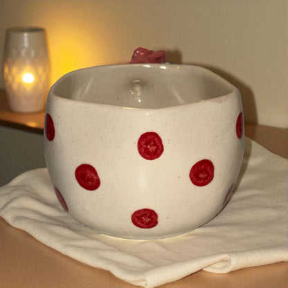 Rosy Dot Ceramic Cup