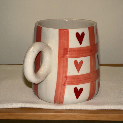 Heart Lattice Ceramic Cup