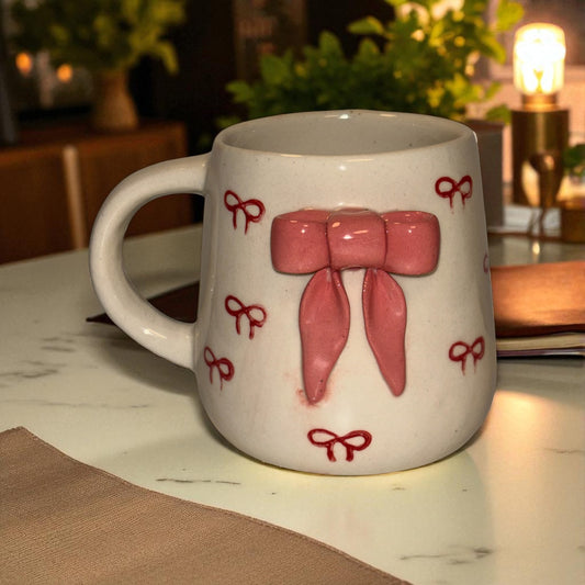 Cozy Bow Ceramic Cup