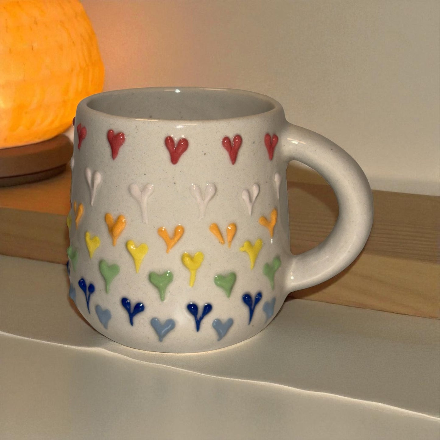 Palette Hearts Ceramic Cup