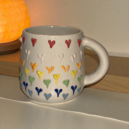 Palette Hearts Ceramic Cup