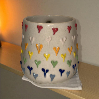 Palette Hearts Ceramic Cup