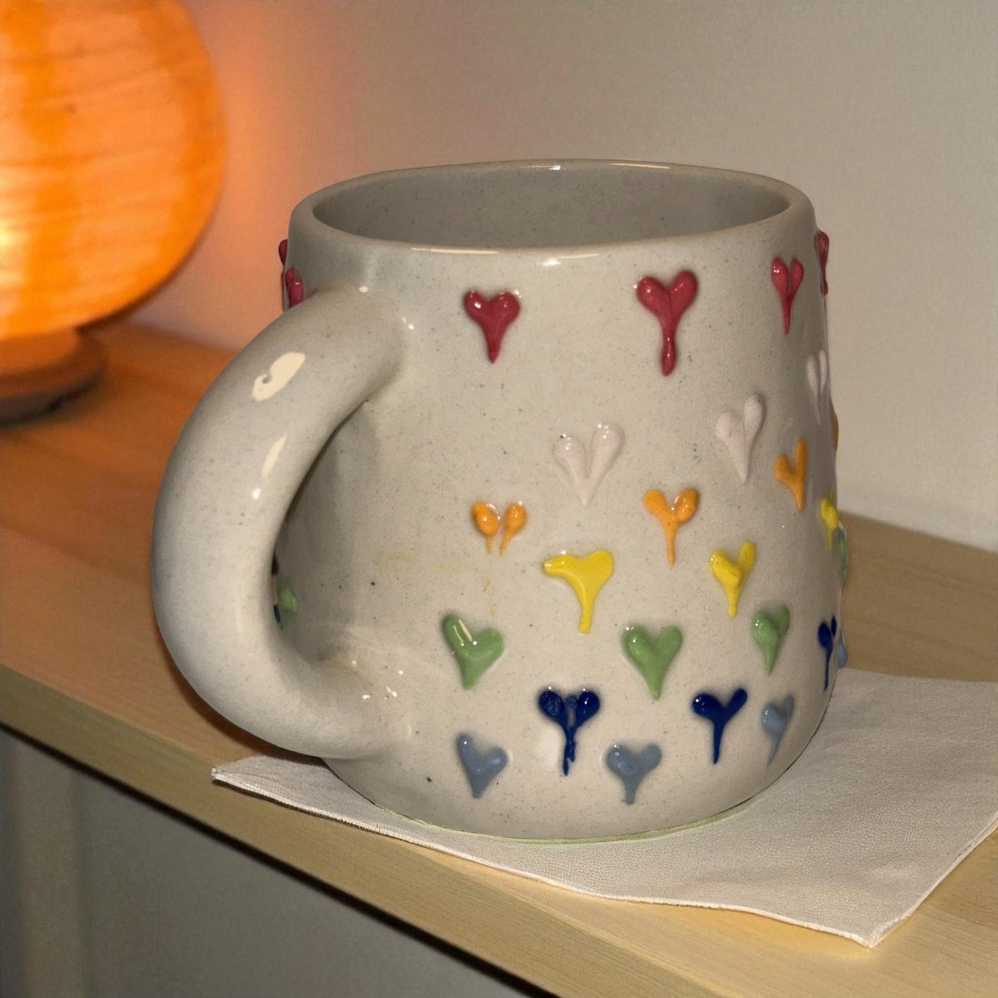 Palette Hearts Ceramic Cup