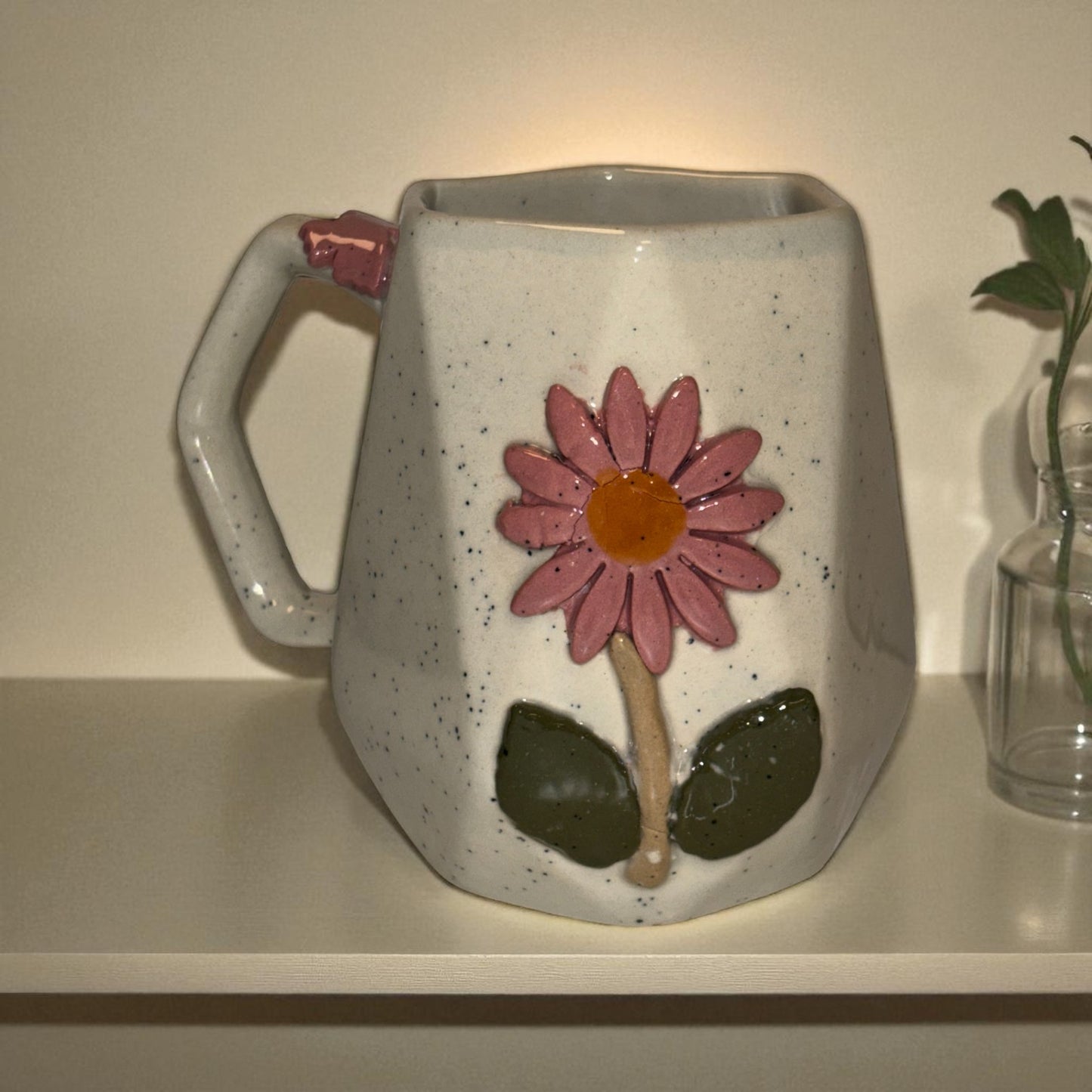 Angular Blossom Ceramic Cup