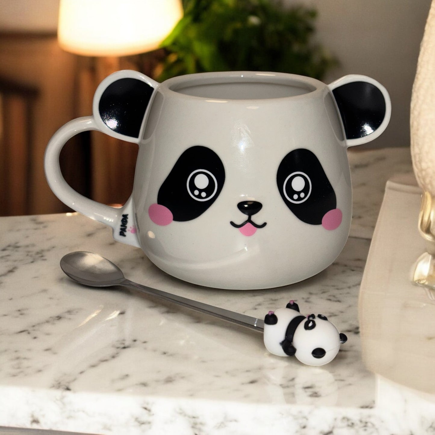Moodie Panda Ceramic Mug (With Spoon) - The Bubbly