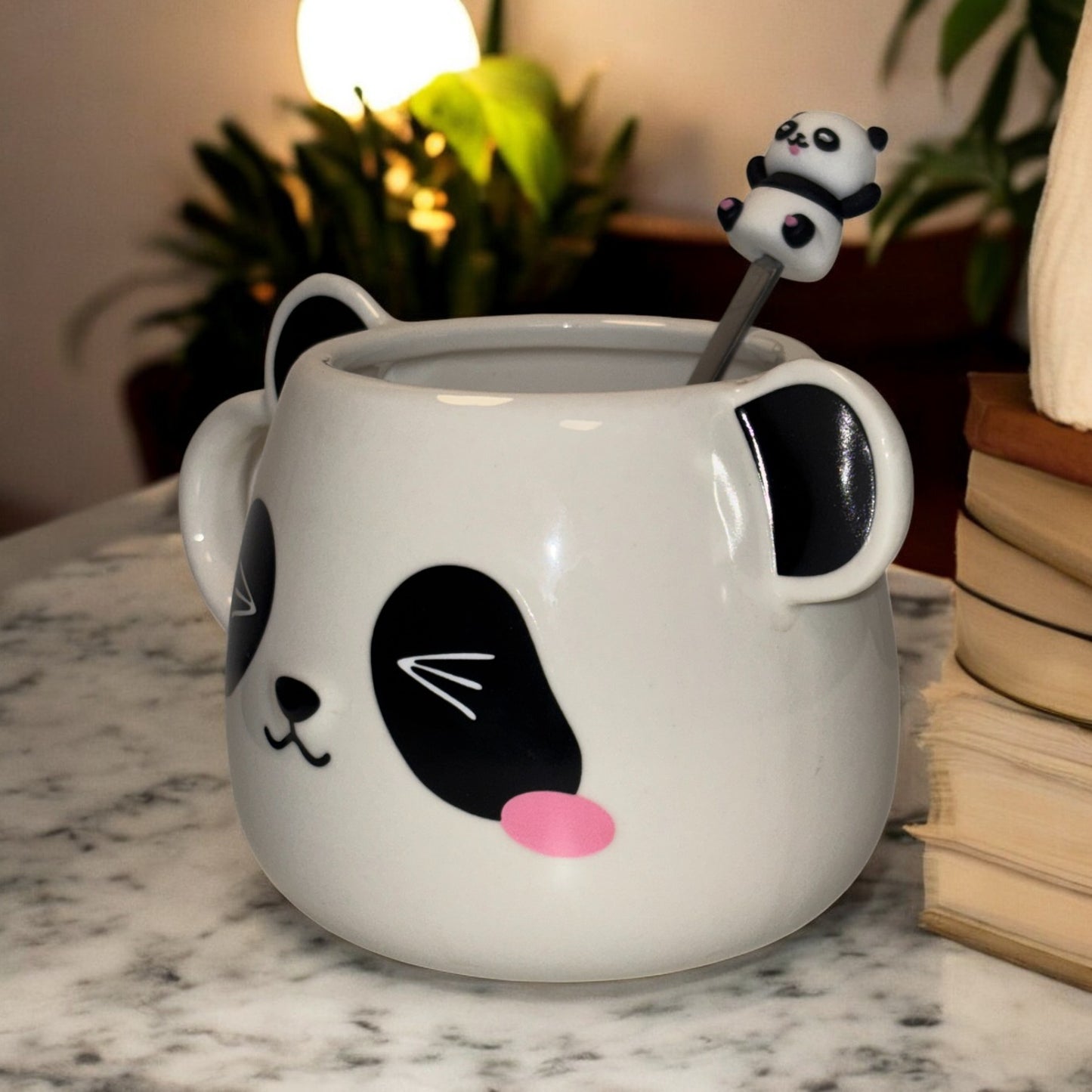 Moodie Panda Ceramic Mug (With Spoon) - The Wink