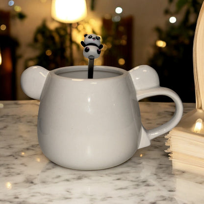 Moodie Panda Ceramic Mug (With Spoon) - The Wink
