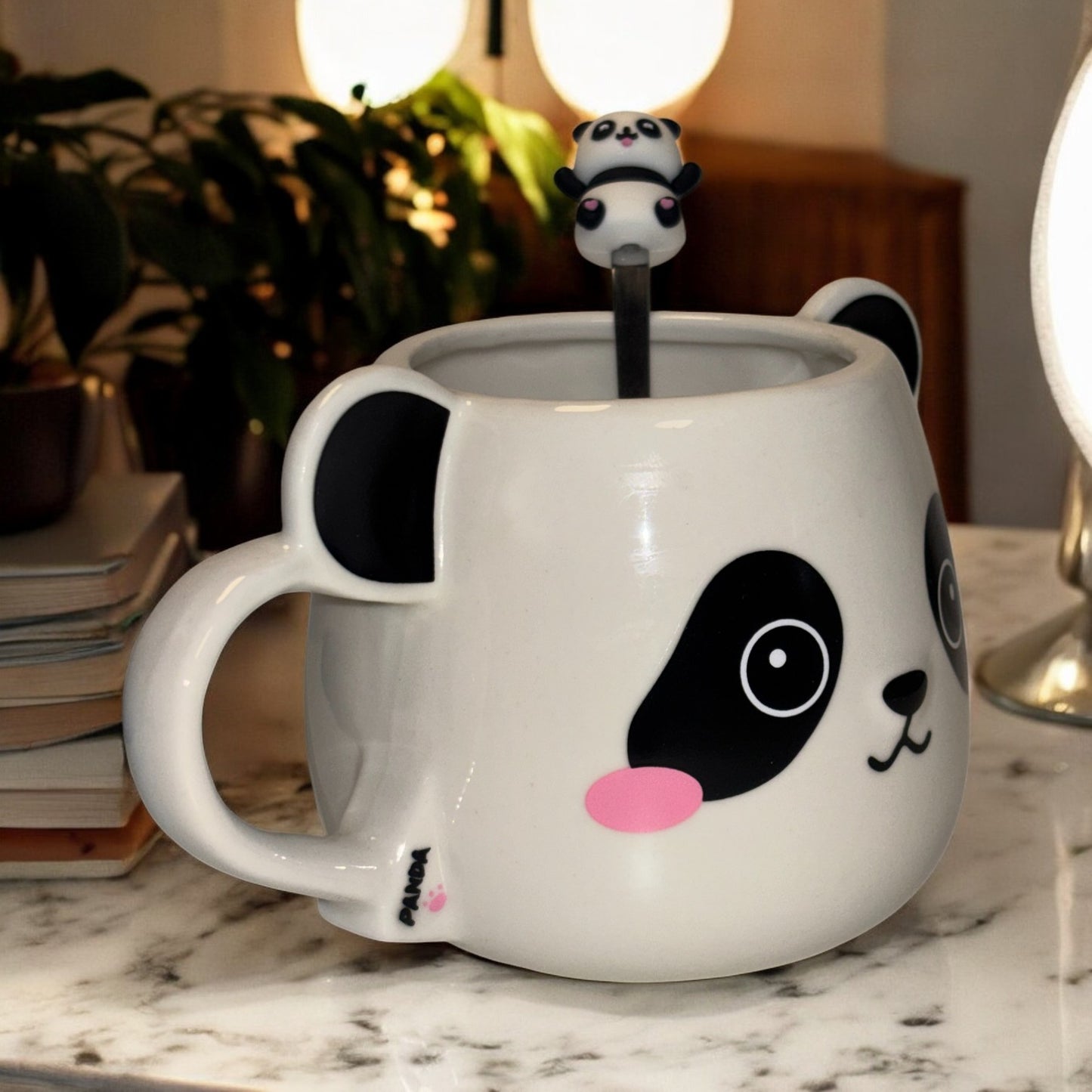 Moodie Panda Ceramic Mug (With Spoon) - The Sweetie