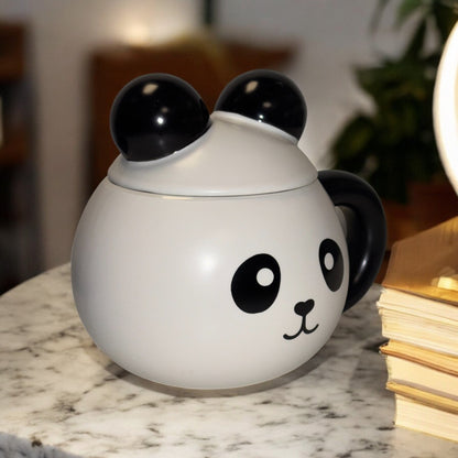 Panda Pop Ceramic Mug (With Lid)