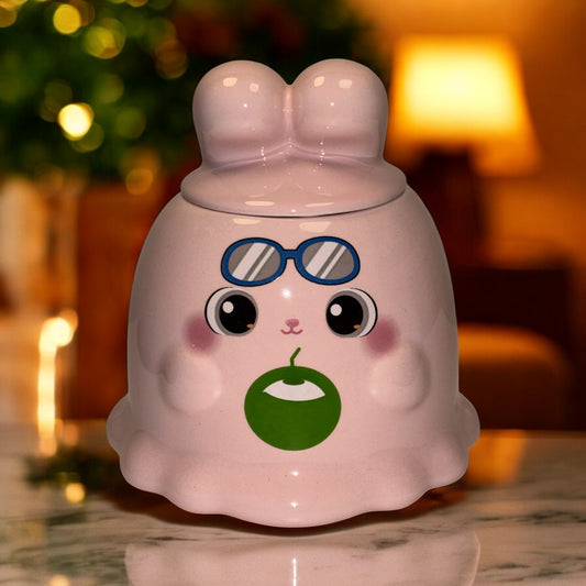 Sugar Snug Ceramic Mug (With Lid) - Pink