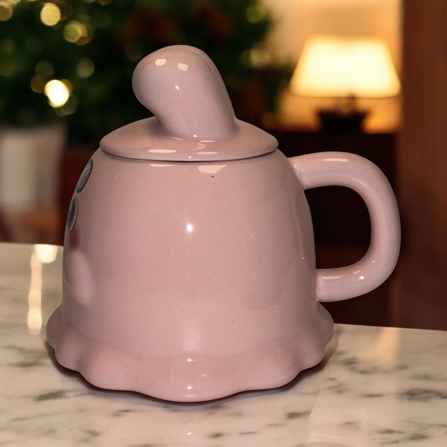 Sugar Snug Ceramic Mug (With Lid) - Pink