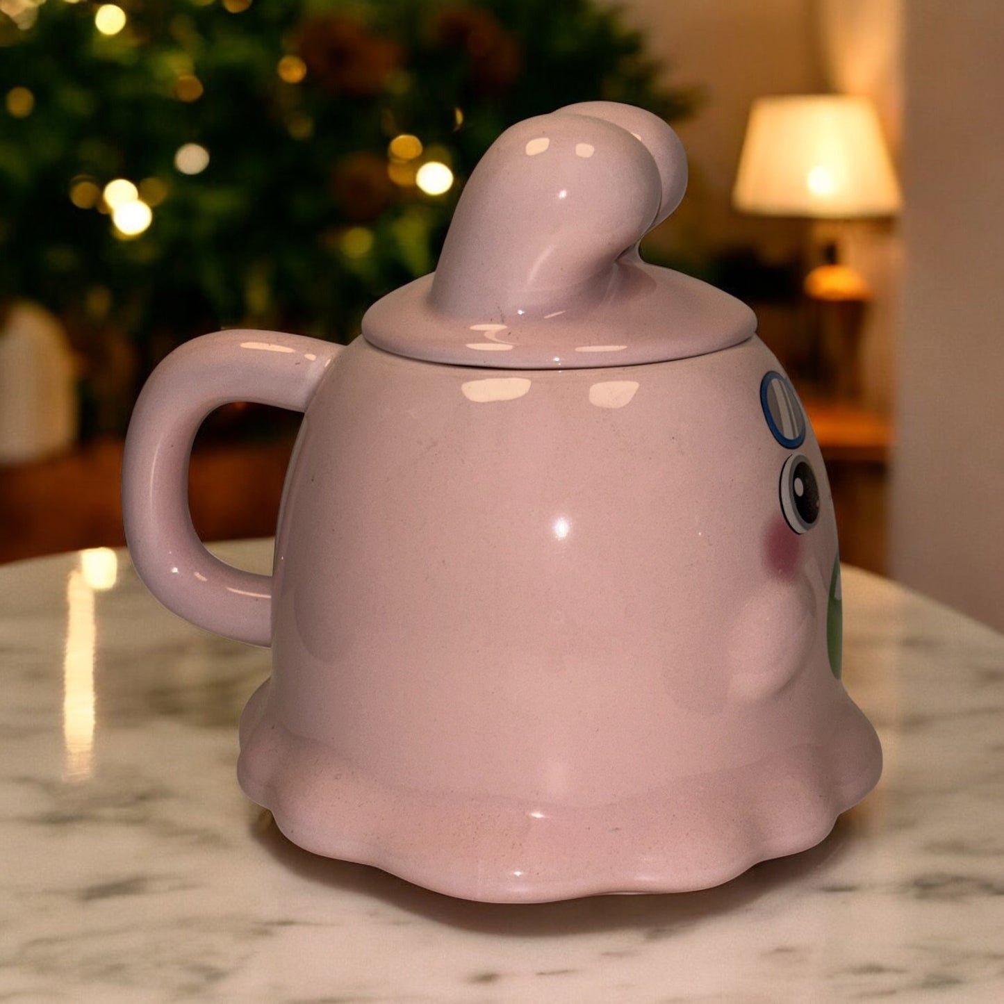 Sugar Snug Ceramic Mug (With Lid) - Pink