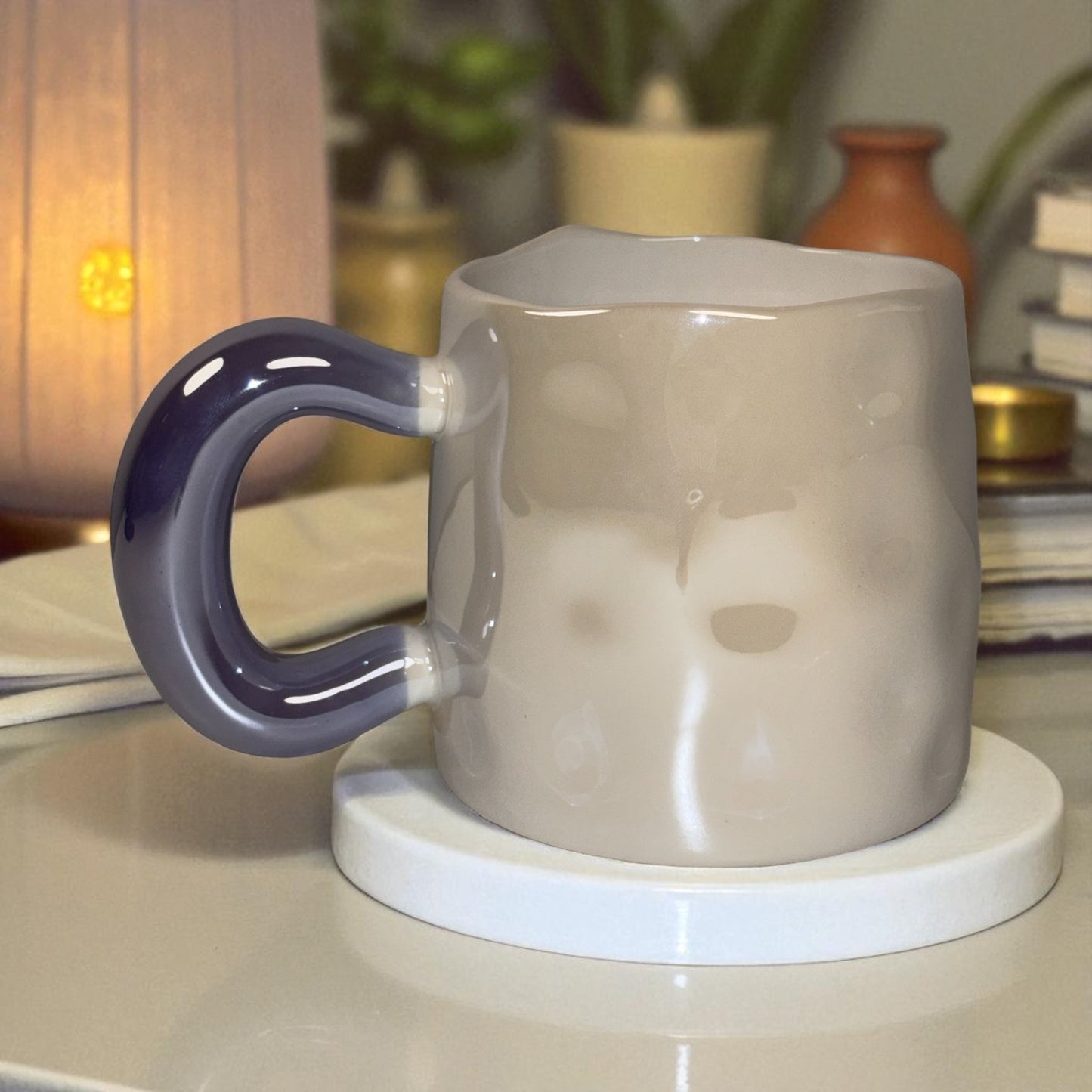 Tulip Meadow Ceramic Mug - Violet