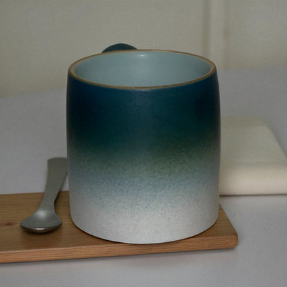 Wabi Fade Demitasse Cup (80 ml Espresso Cup) - Set - Green and White