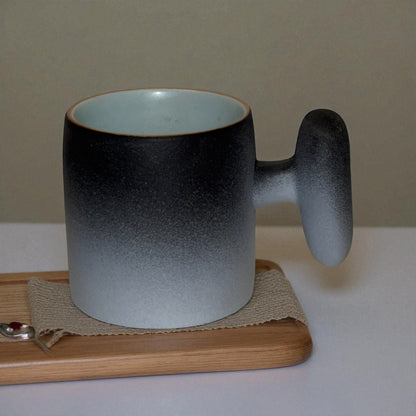 Wabi Fade Demitasse Cup (80 ml Espresso Cup) - Black and White