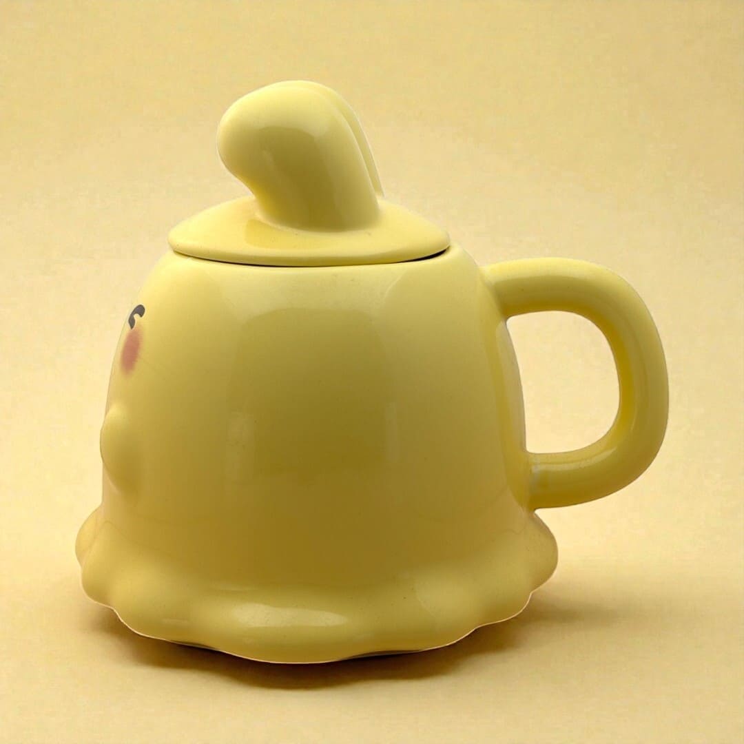 Sugar Snug Ceramic Mug (With Lid) - Yellow