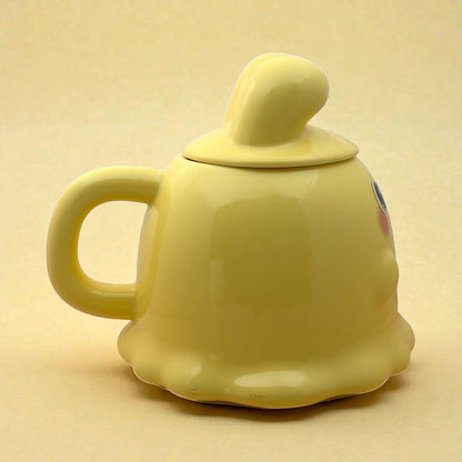 Sugar Snug Ceramic Mug (With Lid) - Yellow