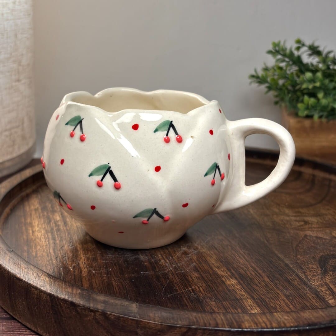 Cherry Sprigs Ceramic Mug