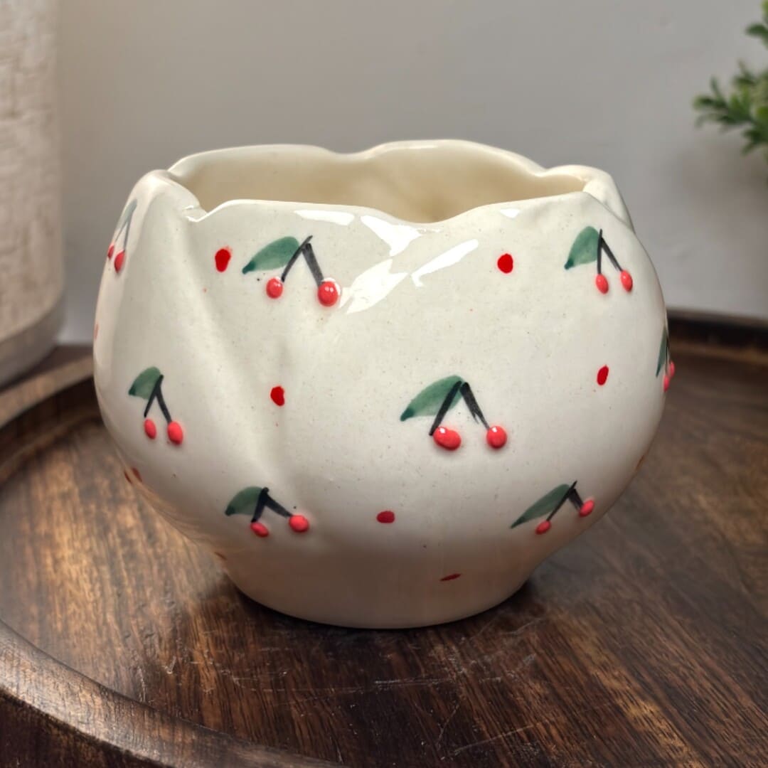 Cherry Sprigs Ceramic Mug