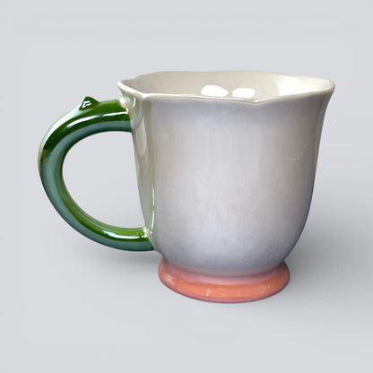 Tulip Buds Ceramic Mug - Red