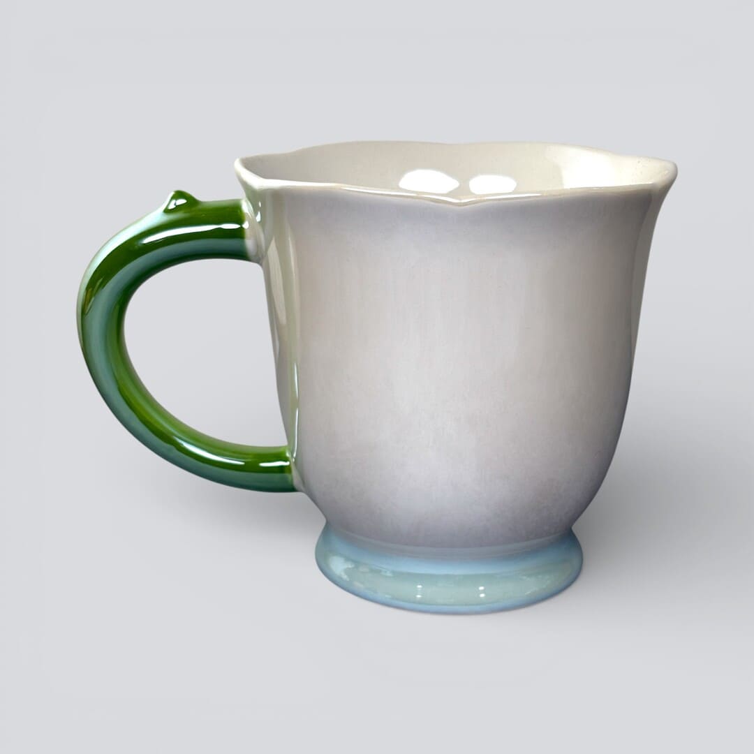Tulip Buds Ceramic Mug - Blue