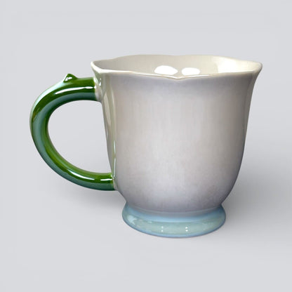 Tulip Buds Ceramic Mug - Blue