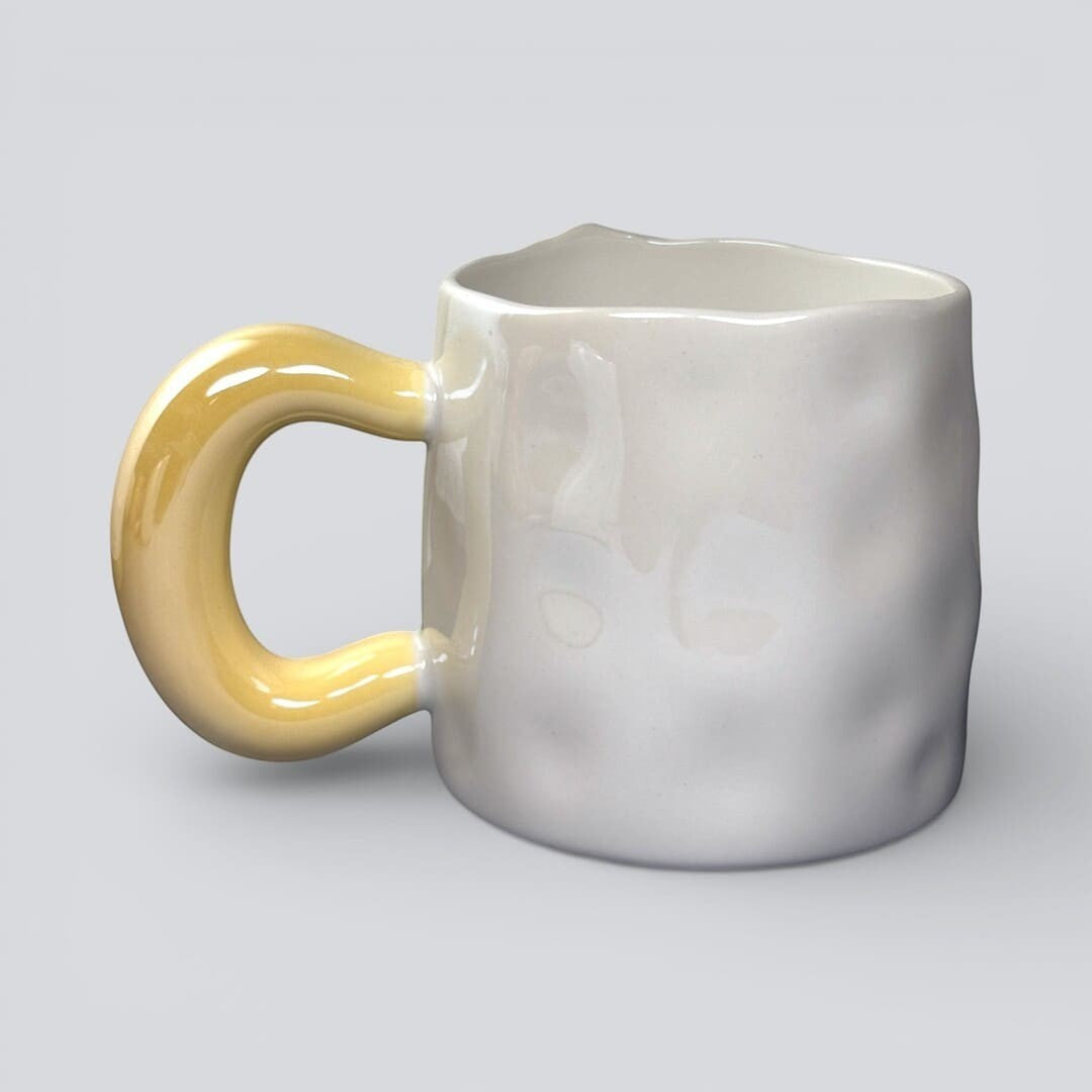 Tulip Meadow Ceramic Mug - Yellow