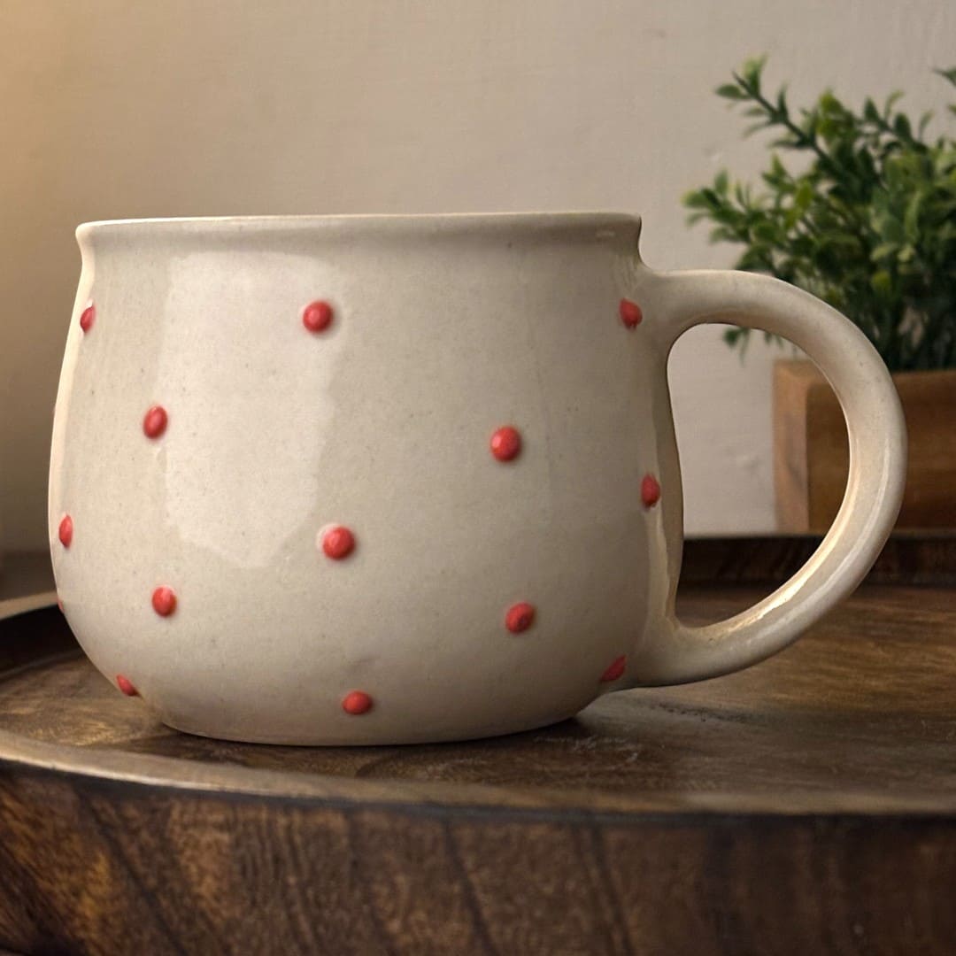 Blush Bow Ceramic Cup