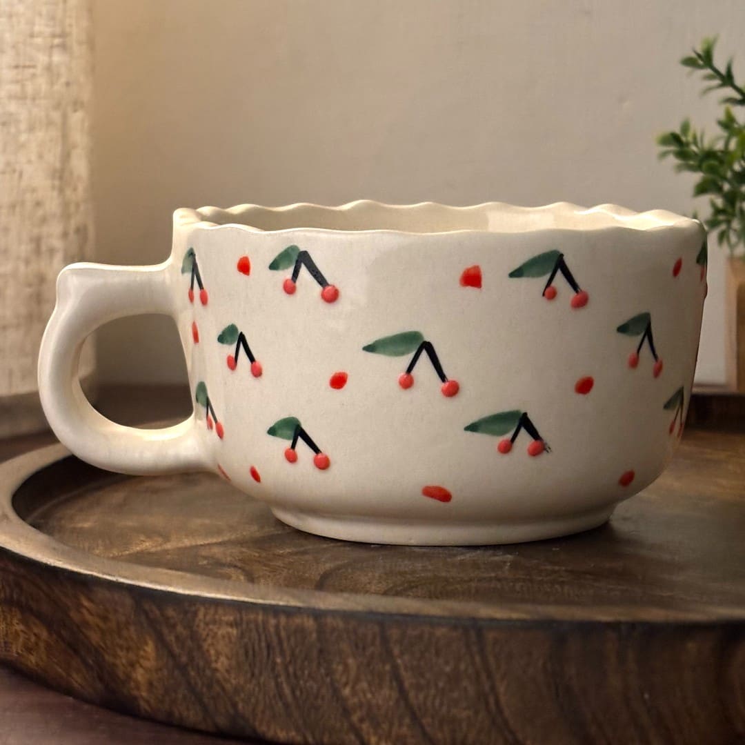Cherry Bliss Ceramic Cup