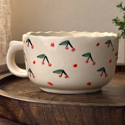 Cherry Bliss Ceramic Cup