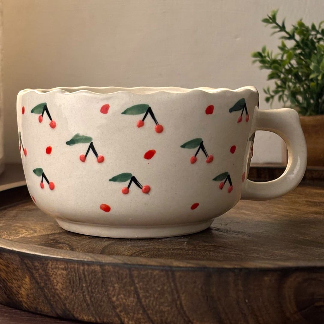 Cherry Bliss Ceramic Cup