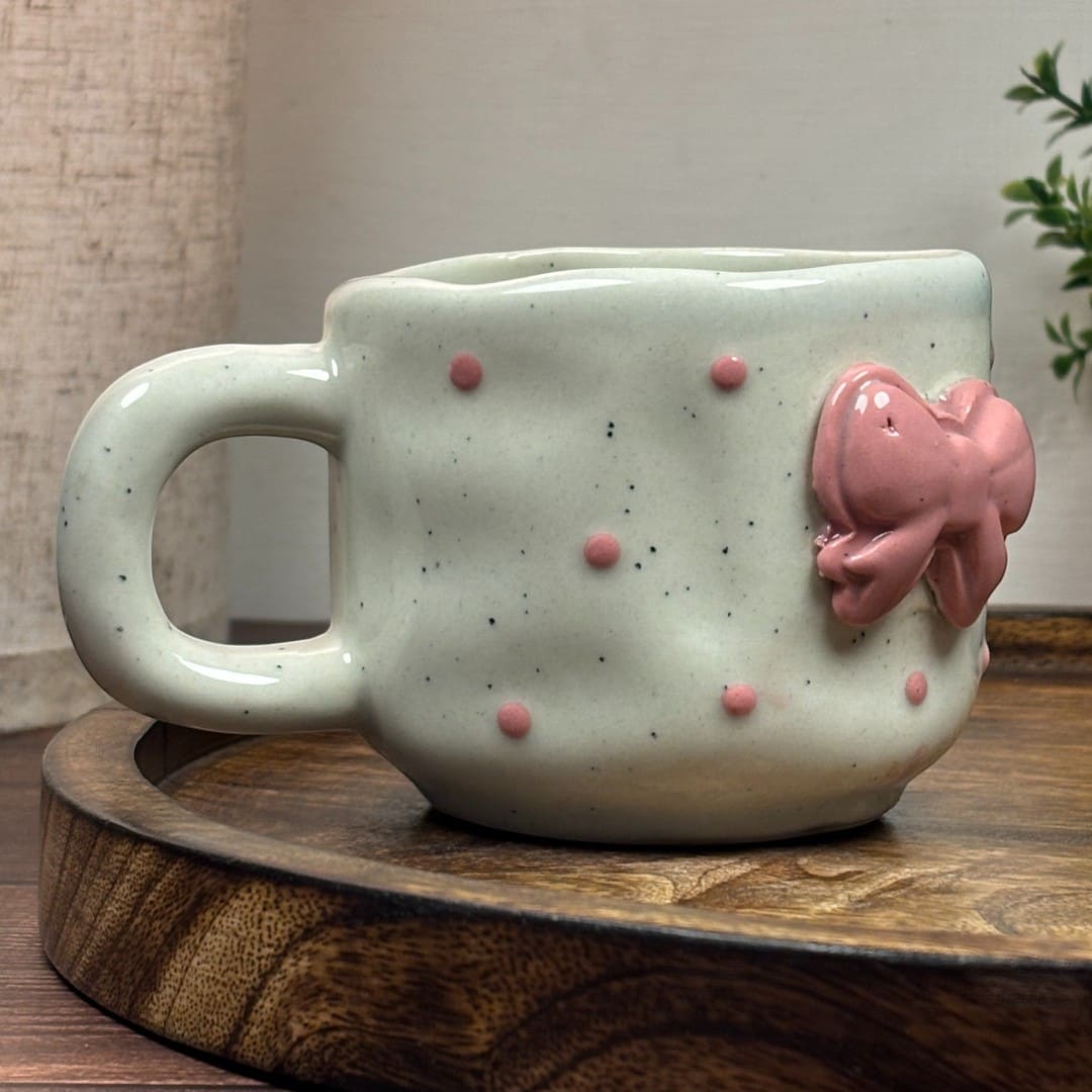 Dainty Bow Ceramic Mug
