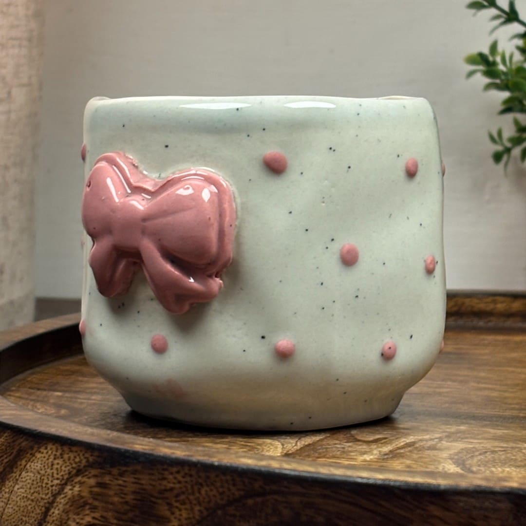Dainty Bow Ceramic Mug
