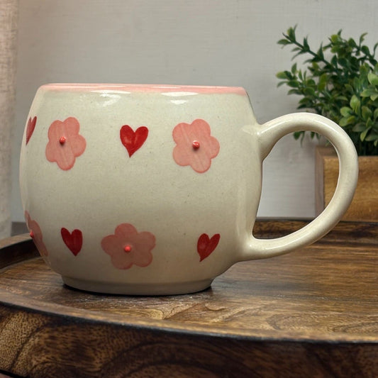 Blossom Hearts Ceramic Mug