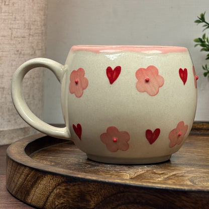Blossom Hearts Ceramic Mug