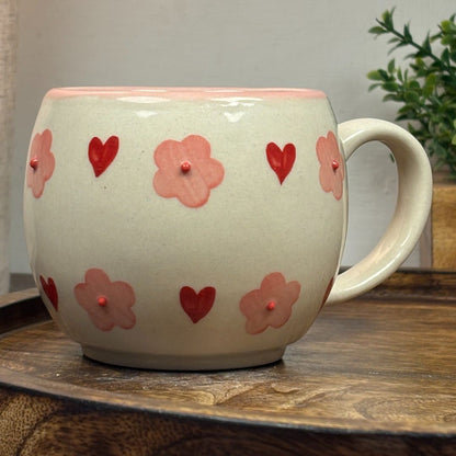 Blossom Hearts Ceramic Mug